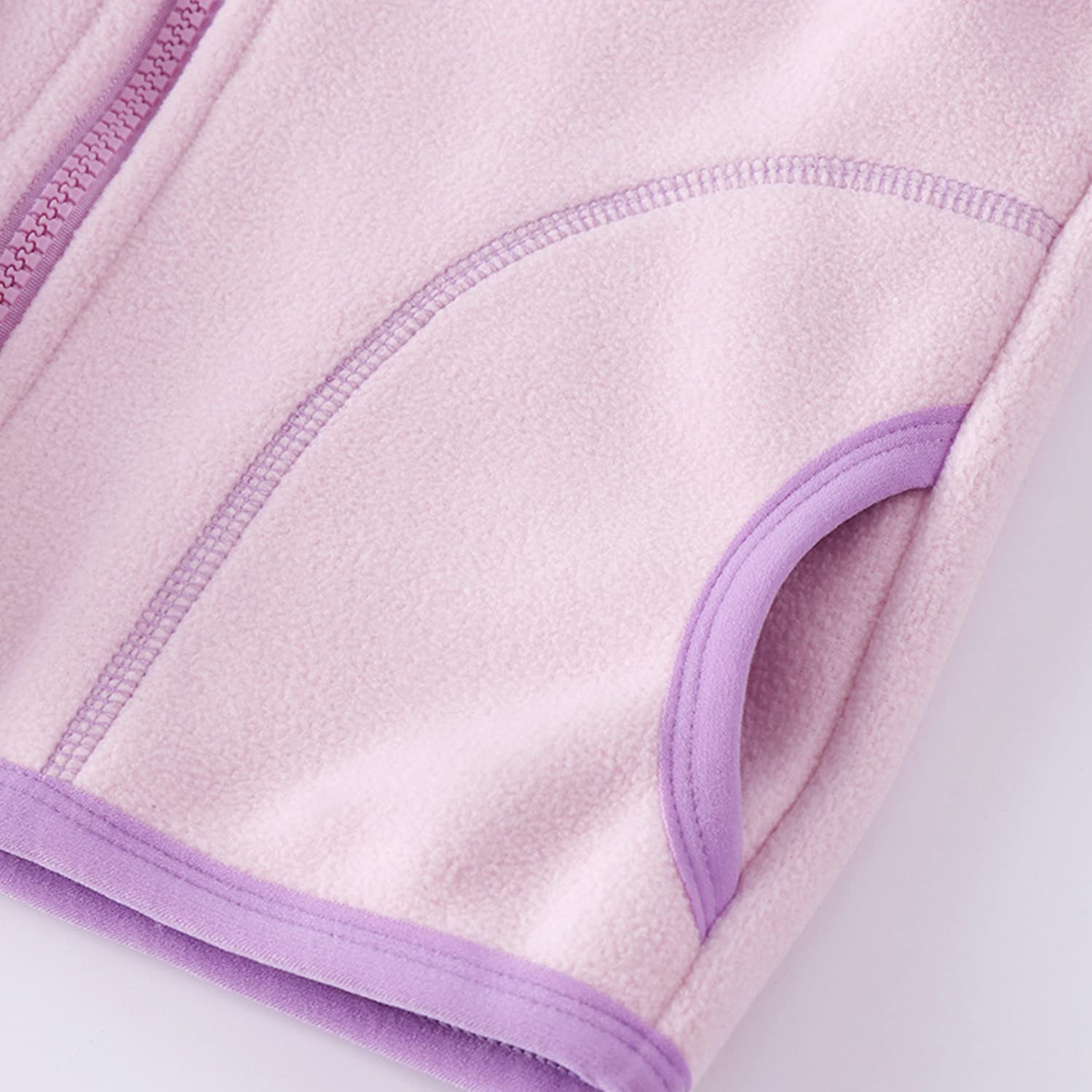 Bambini Pile Polare Giacca con Cappuccio Bambino Piccolo Felpa Caldo Cappotto Casual con Cerniera Stagioni di Transizione Primavera Autunno Inverno