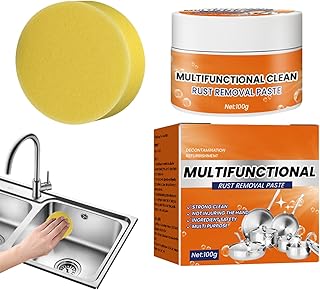 Rust Remover For Metal | Rust Remover For Stainless Steel And Metal Cleaner,Household Kitchen Simple Safe And Effective Co...