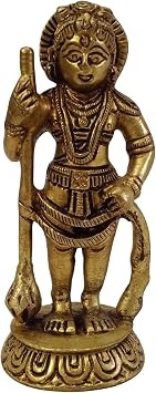 4 Inch Brass Udupi Krishna & Balram Statue 260 Gram | Handcrafted Hindu God Krishna Balram Idol for Home Temple & Office Decor | Brass Murti for Puja, Spiritual Gift & Indian Art Showpiece