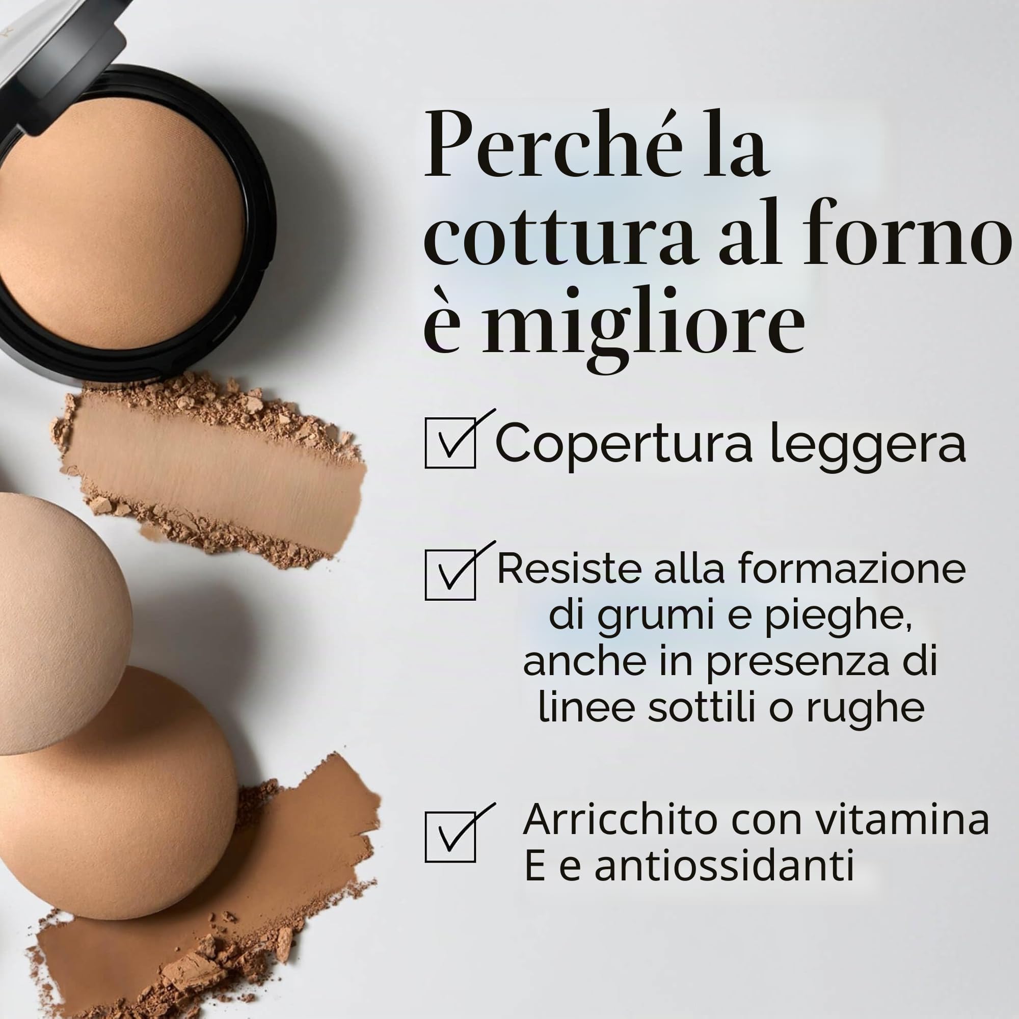 LAURA GELLER NEW YORK Fondotinta in Polvere Baked Double Take – Coprenza Totale, Finish Opaco Traspirante, Fondotinta Coprente a Lunga Tenuta, Formula Anti-Età, Senza Effetto Maschera