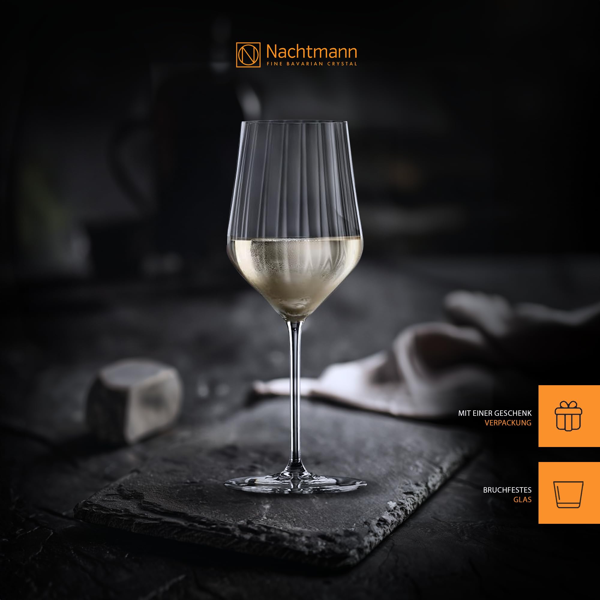 Nachtmann Aperitivo 105729 uniwersalne szklanki, zestaw 2 sztuk, 490 ml, szklanki do picia ze szkła kryształowego, nadają się do mycia w zmywarce, do wina, koktajli, wody, soku