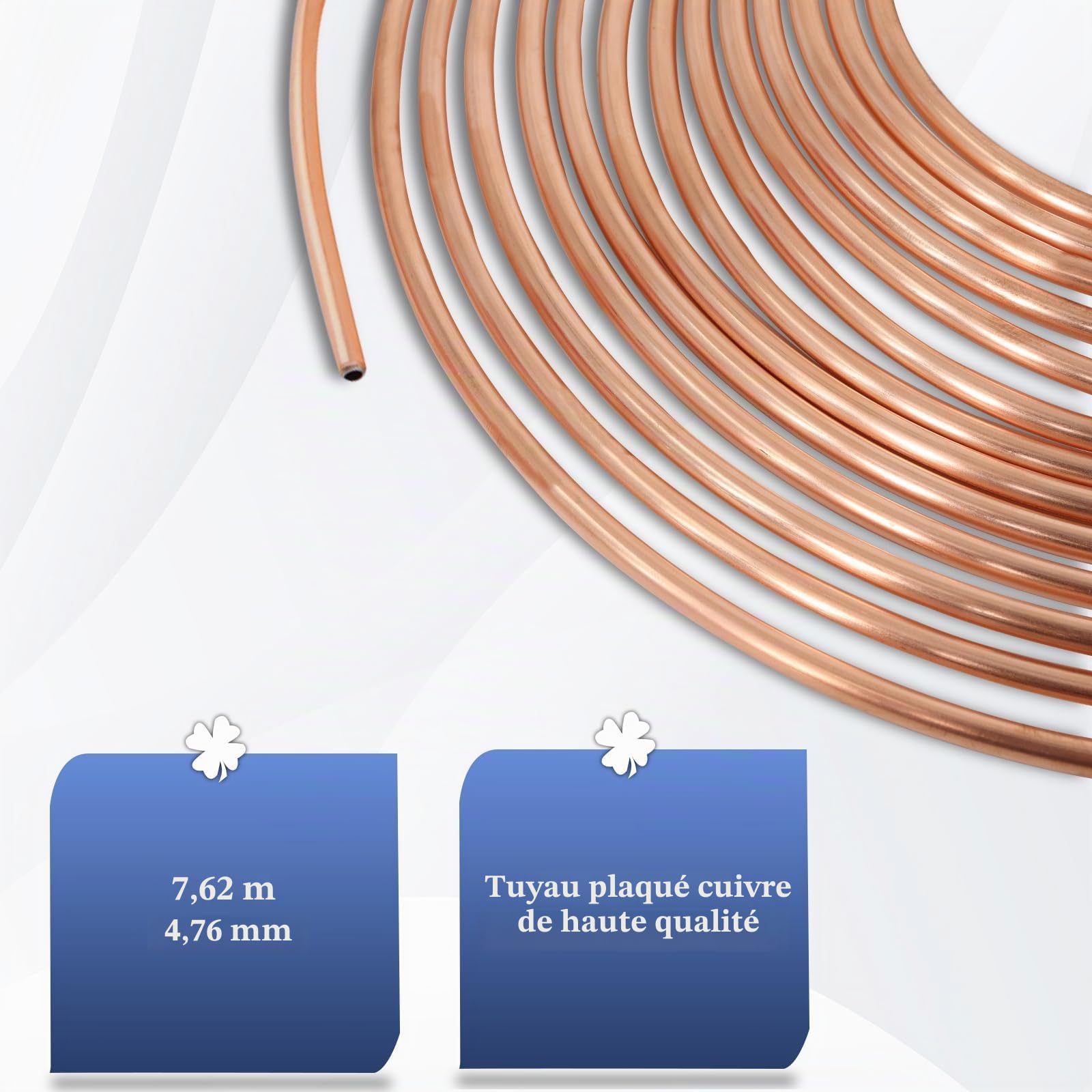 Poweka Kit d'Outils pour Élargir Conduites et Frein, Cintreuse de Conduite de Frein 7,6 m 4,7 mm (16 Raccords et 4 Connecteurs), Outil d'Évasement Double et Simple, Coupe Tubes