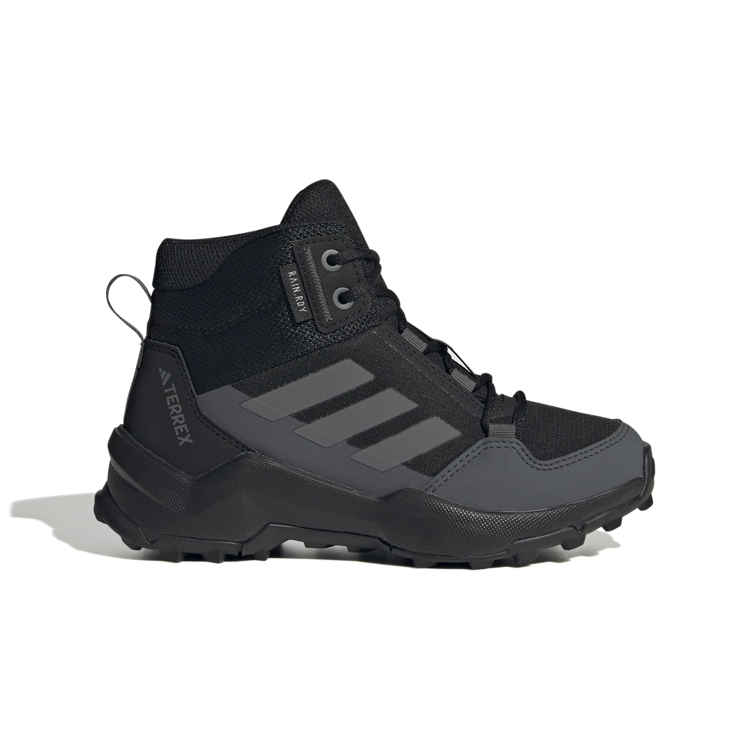 adidas Uniseks - dzieci Terrex Ax4R Mid Rain.Rdy Hiking Shoes, Core Black/Grey Four/Grey Six, 30.5 EU