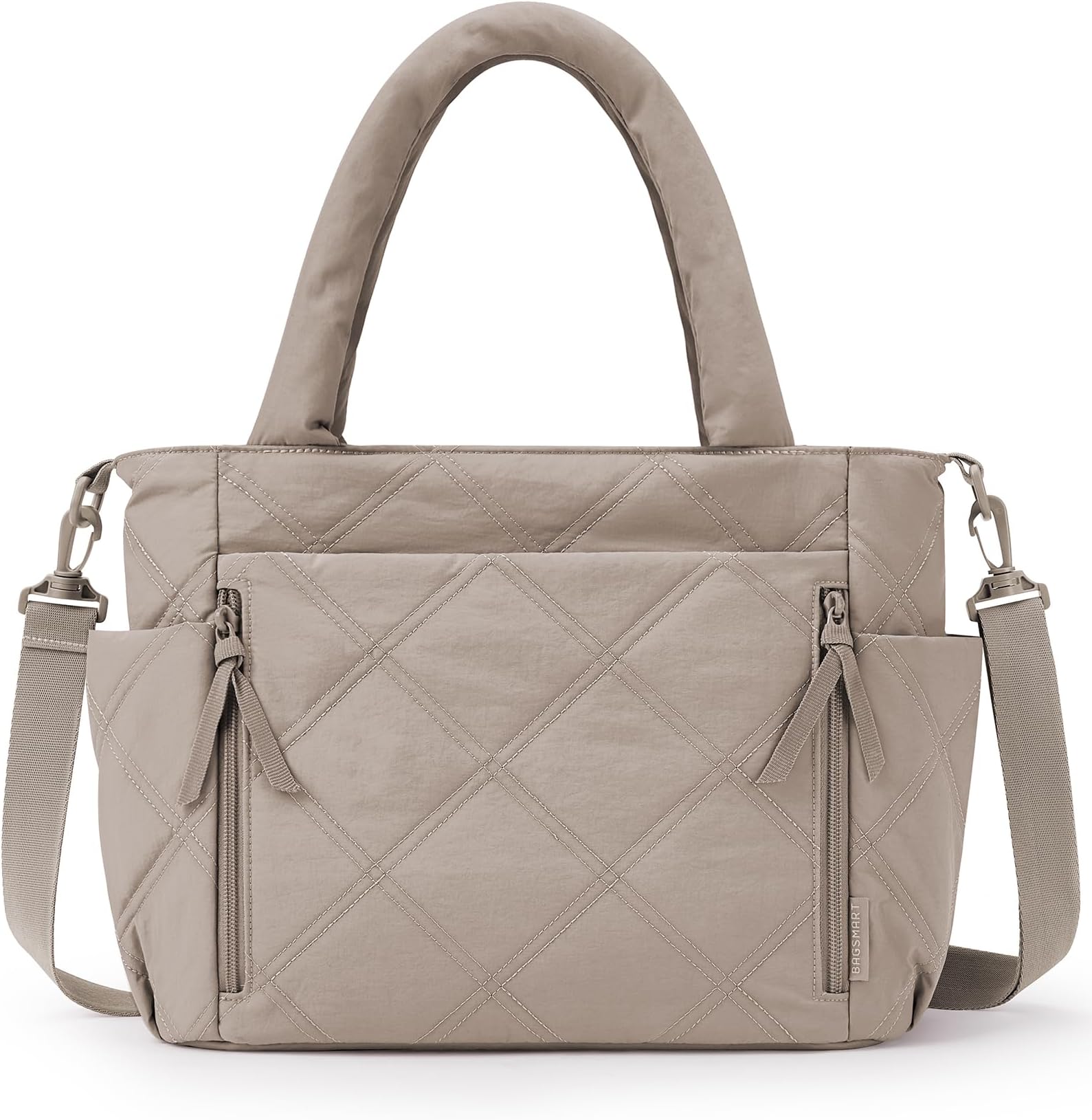 Tote Bag for Women, Puffer Tote Bag with Zipper, Shoulder Bag Handbag Quilted Tote Bag for Travel, Sport, Work