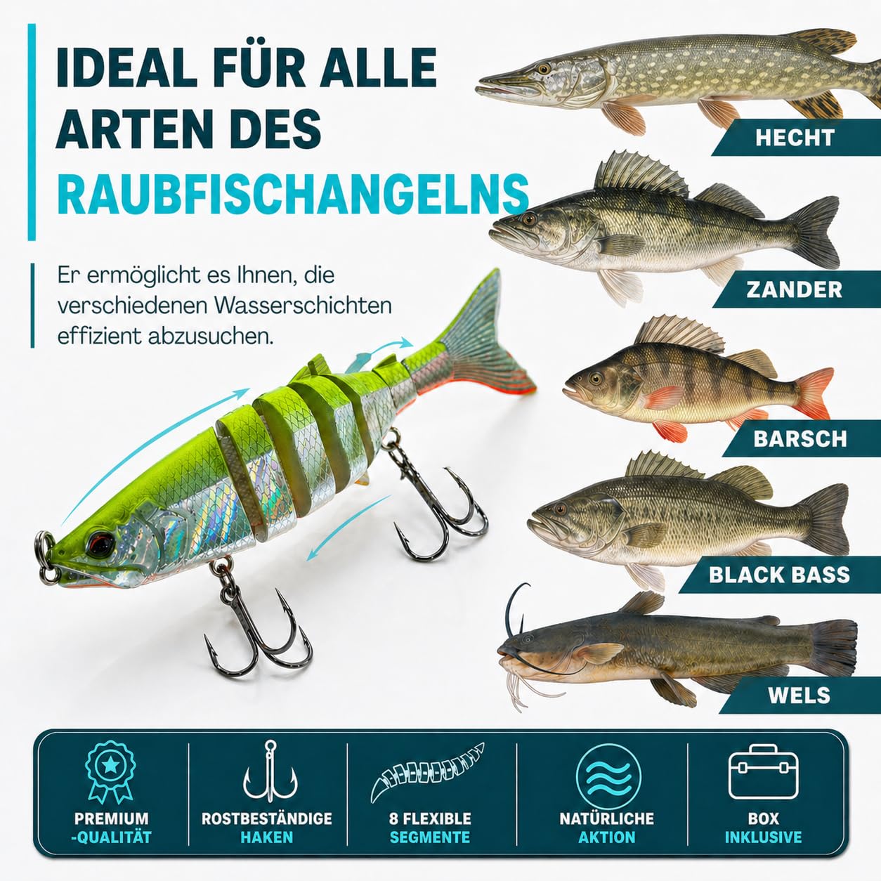 Pack Leurre Pour La Pêche Du Carnassier Efficace Et