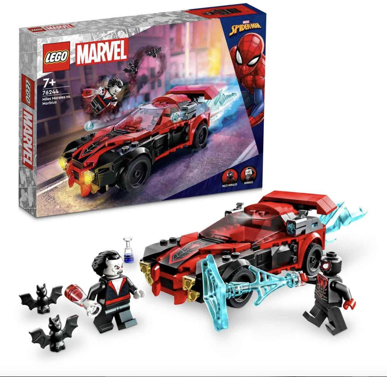 LEGO Marvel Miles Morales vs. Morbius 76244 Building Toy Set (220 Pcs),Multicolor (B0BBRWQ7FF) Amazon Price History, Amazon Price Tracker