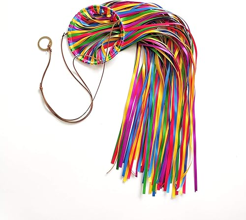 Cinta de satén con cinta de viento, decoraciones al aire libre para tu patio, jardín, muelle y cámper, 41 pulgadas, WS41-01