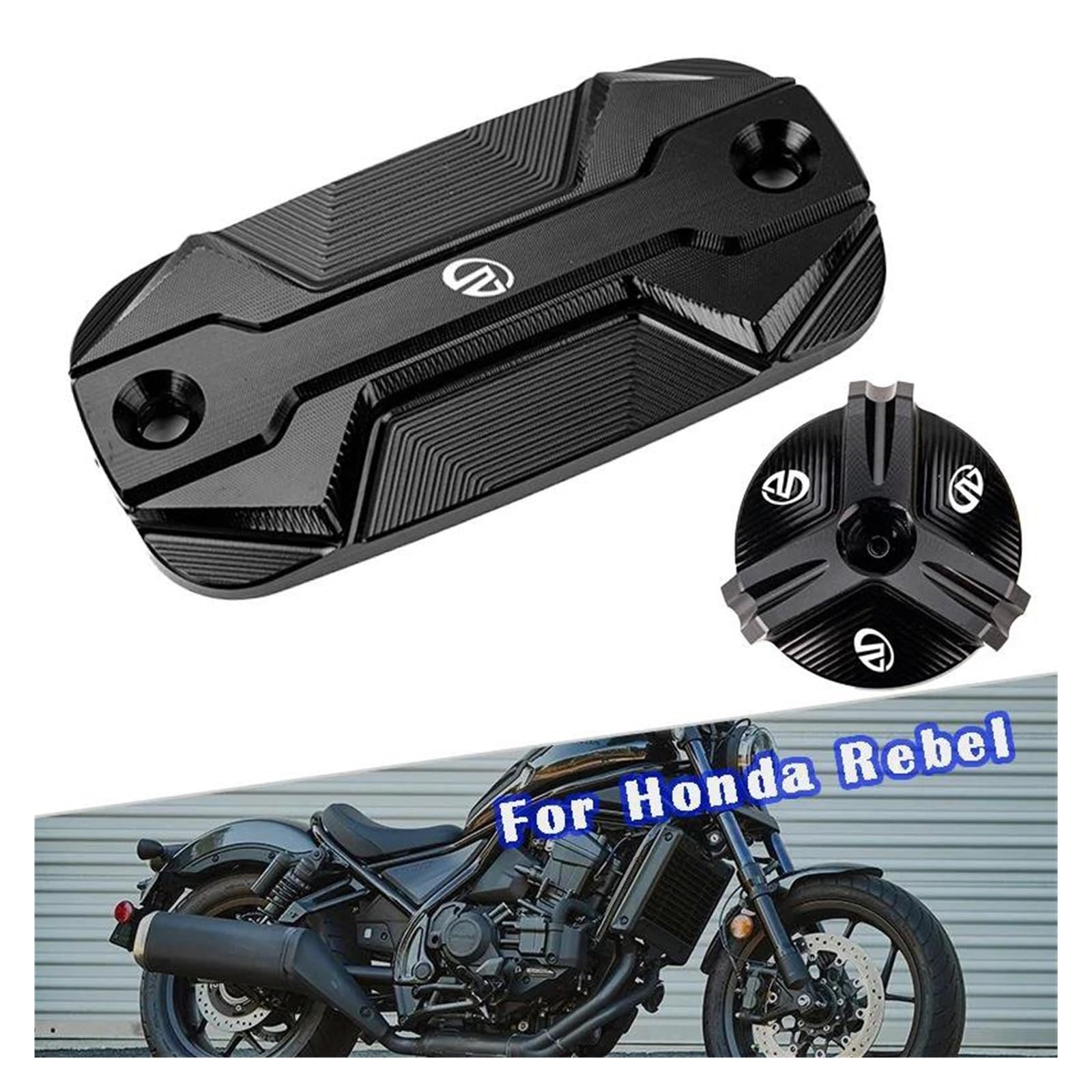 Personalizado Tapa Del Depósito De Líquido Freno Delantero CNC Para REBEL 1100 500 300 CMX, Accesorios Para Tapón Aceite Motor | Theme B
