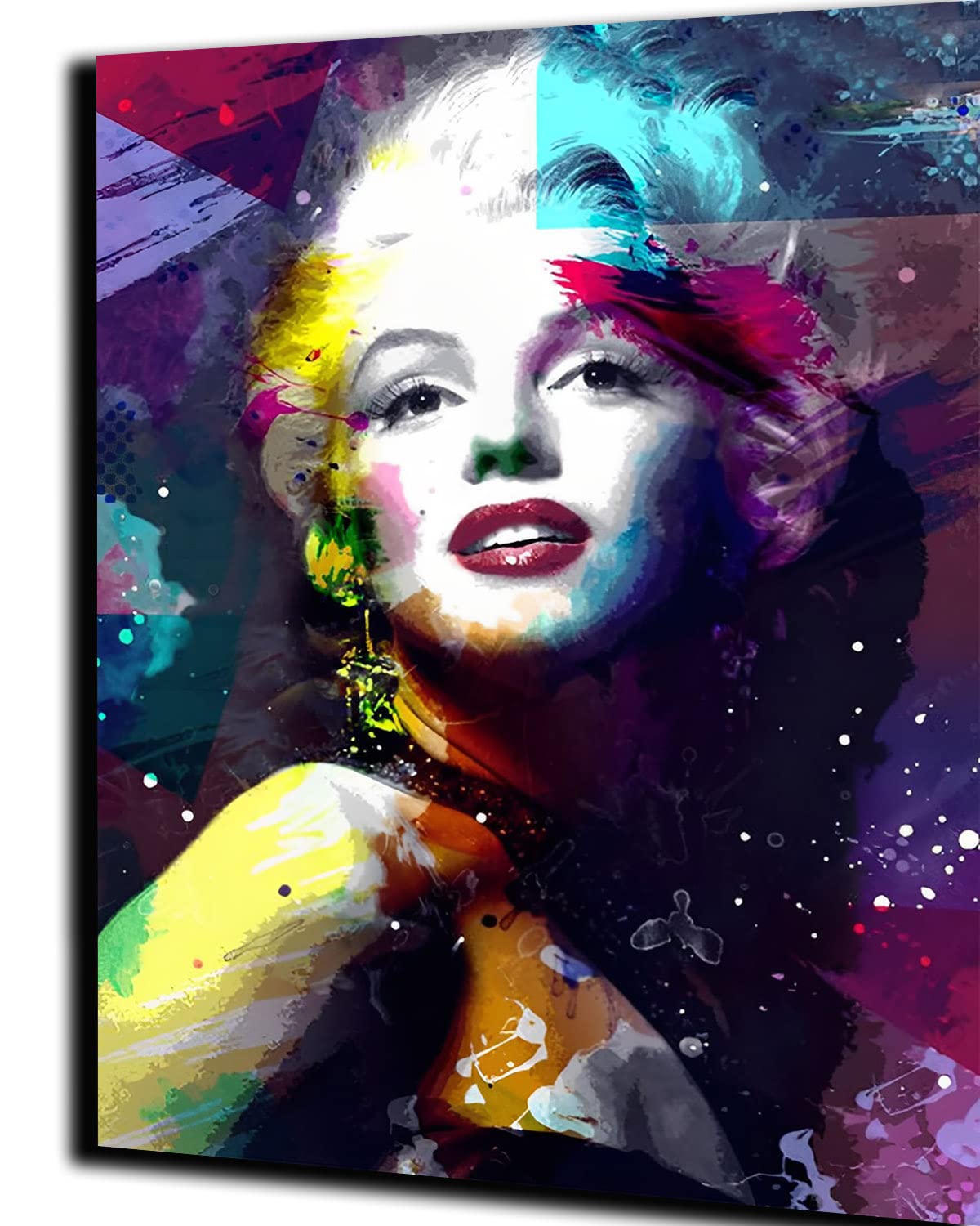 Wangmaomao Women's Clear Paint By Numbers For Adults Children Dream Girl Marilyn Monroe 16X20 Inches Linen Canvas Diy Digital Painting By Numbers Kits Children's Toy Gifts Hand Painted Home Decoration -Frameless