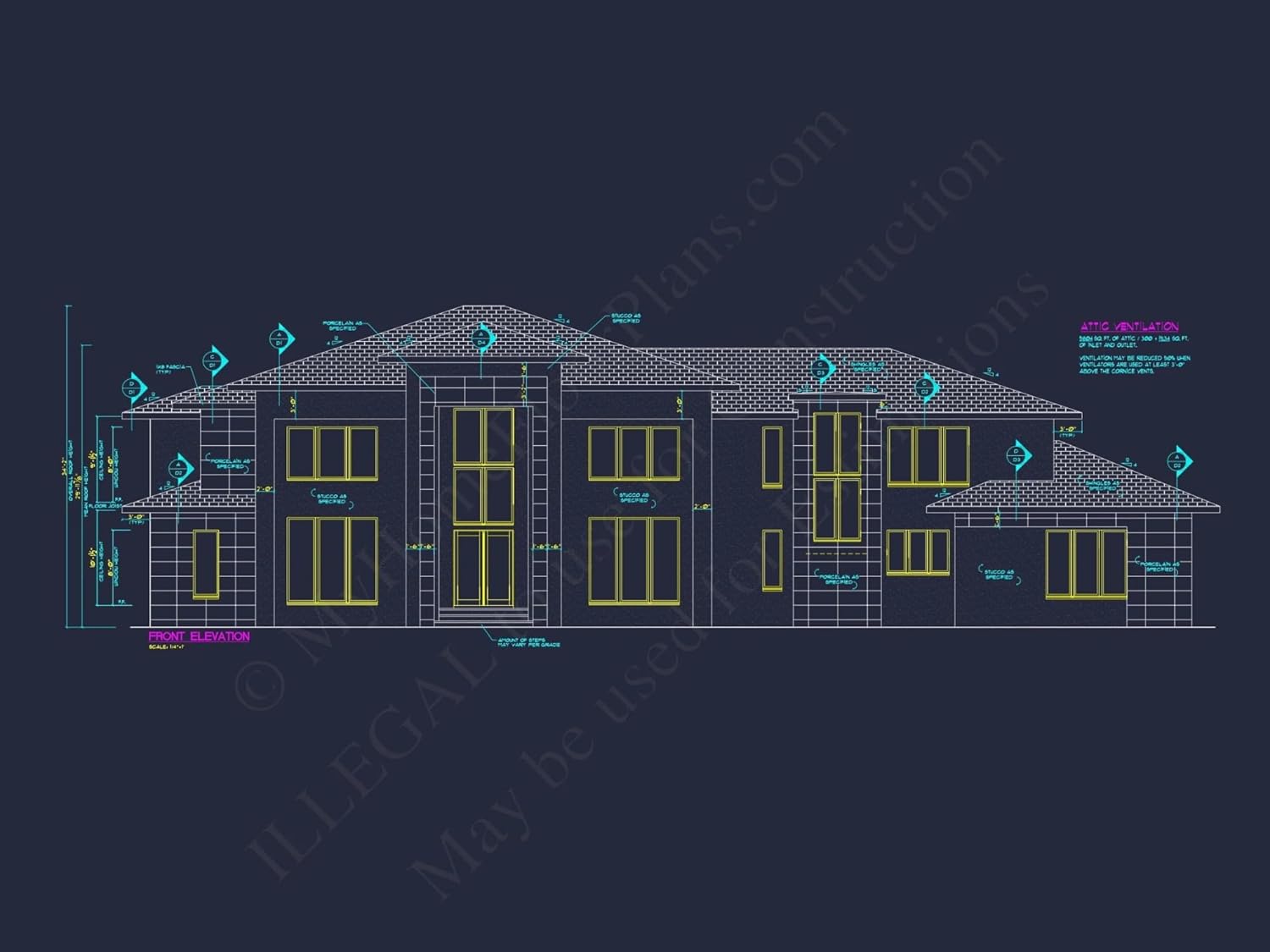 18-1199 HOUSE PLAN - Luxury House Plan with Detailed CAD Floor Designs and Architecture
