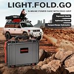 Case for NOCO Boost X GBX75 GB70 – Waterproof Carrying Case with Custom Foam for 2000A/2500A UltraSafe Jump Starter Charger Cables Accessories | Portable Storage Box for Emergency Travel & Road Trips