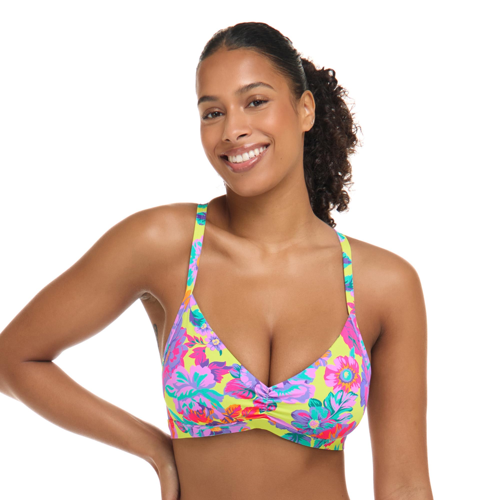 Body Glove Women's Drew Bikini Top Swimsuit with Adjustable 2-Way Back Detail