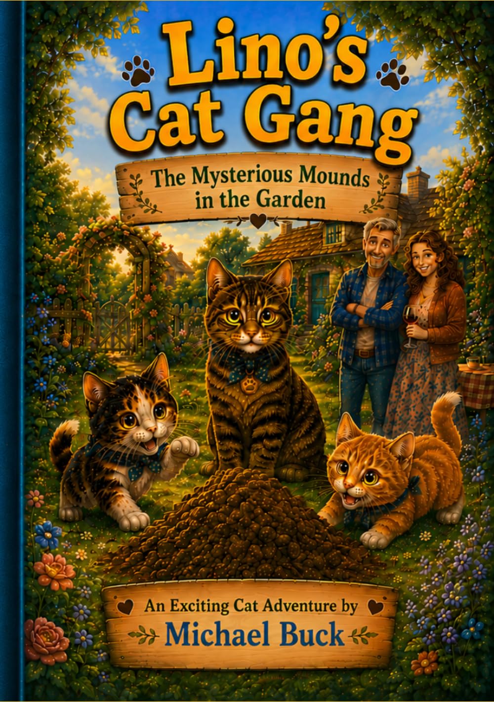 Lino's Cat Gang: The Mysterious Mounds in the Garden