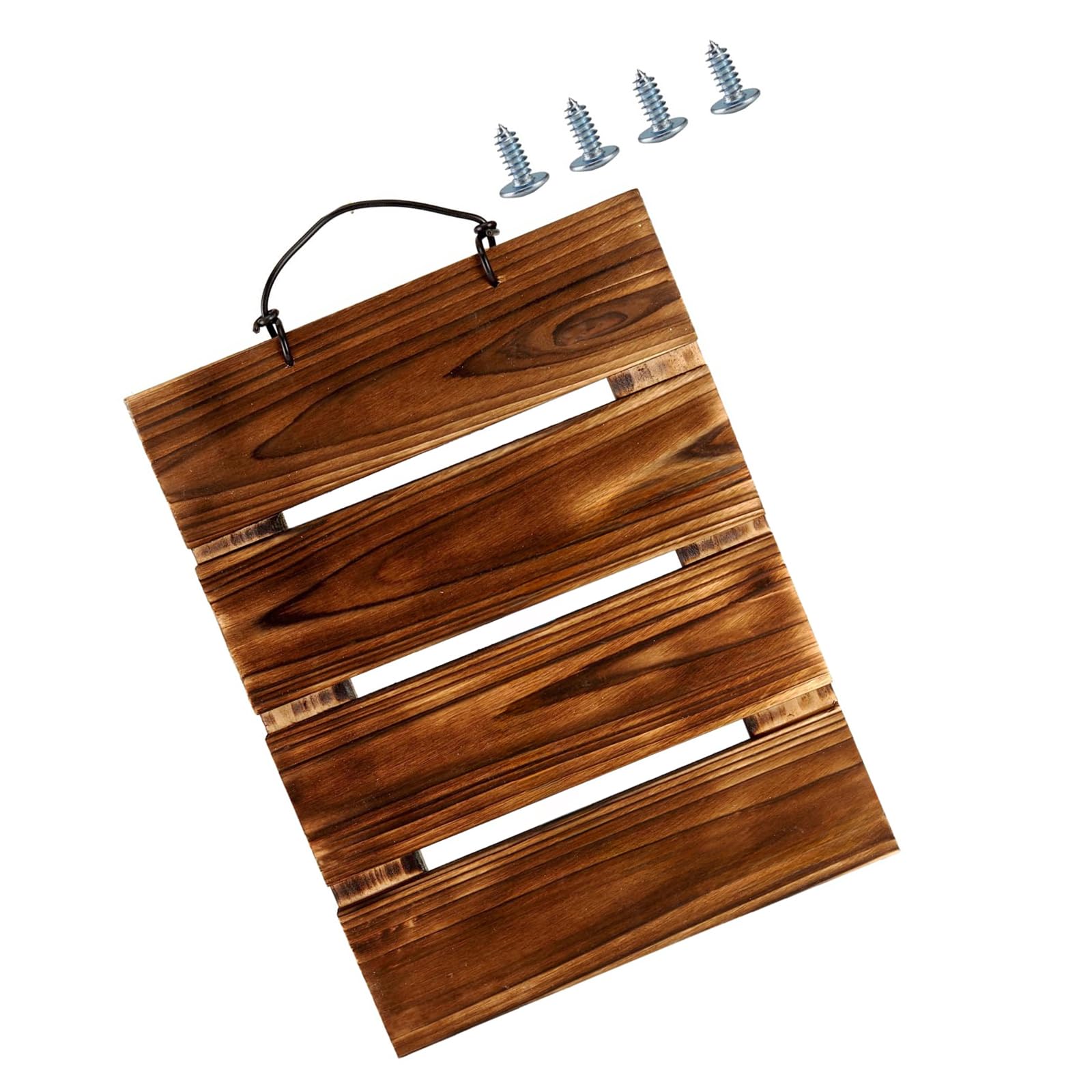 Msioytog Wooden Hanging Planter Designed for Staghorn Ferns Promoting Root Growth with Excellent Ventilation Indoor Plant Decoration Breathable Wood Planter