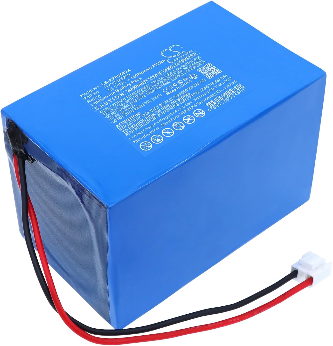 Battery for Aiper Seagull 3000 Wall-Climbing Cordless Pool Cleaner PN:Aiper HYY0345259 10000mAh