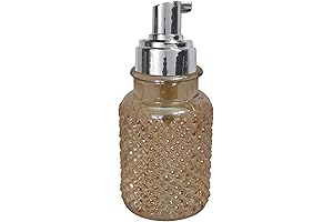 nu steel Amber Glass Refillable Foaming Hand Soap Dispenser Pump Bottle