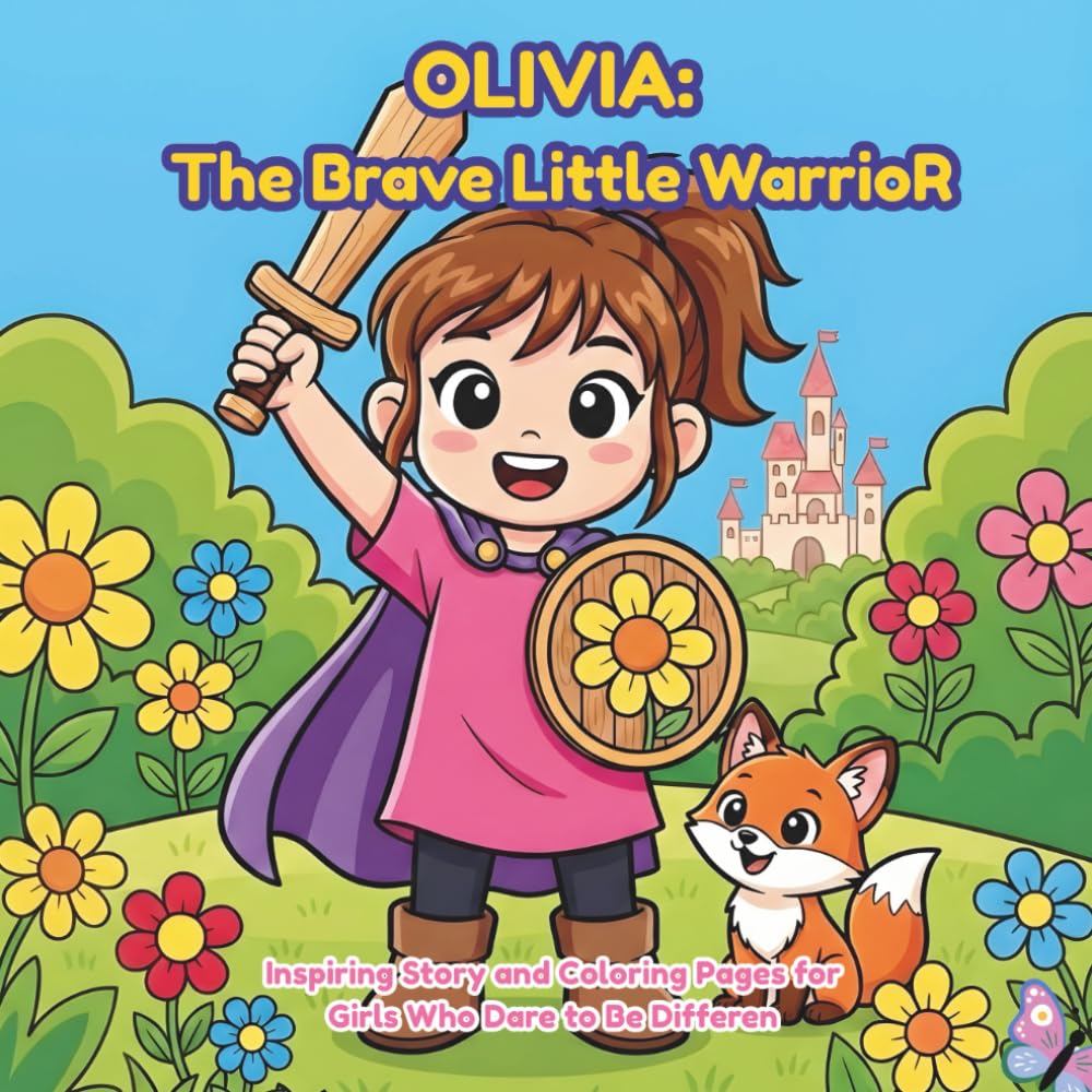 Olivia: The Brave Little Warrior: Inspiring Story and Coloring Pages for Girls Who Dare to Be Differen (Olivia's Adventures)