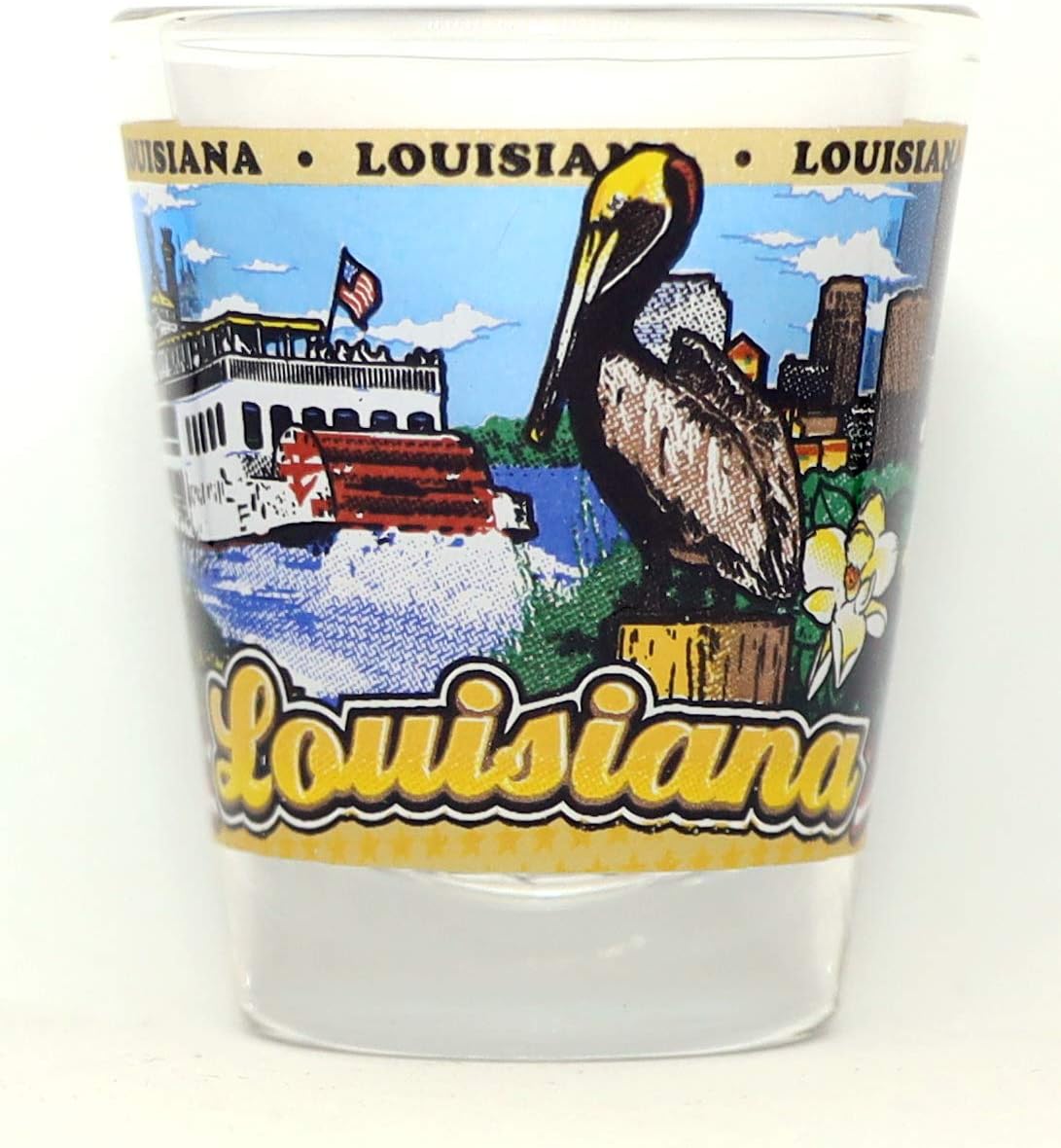 Louisiana State Wraparound Shot Glass Shot Glasses