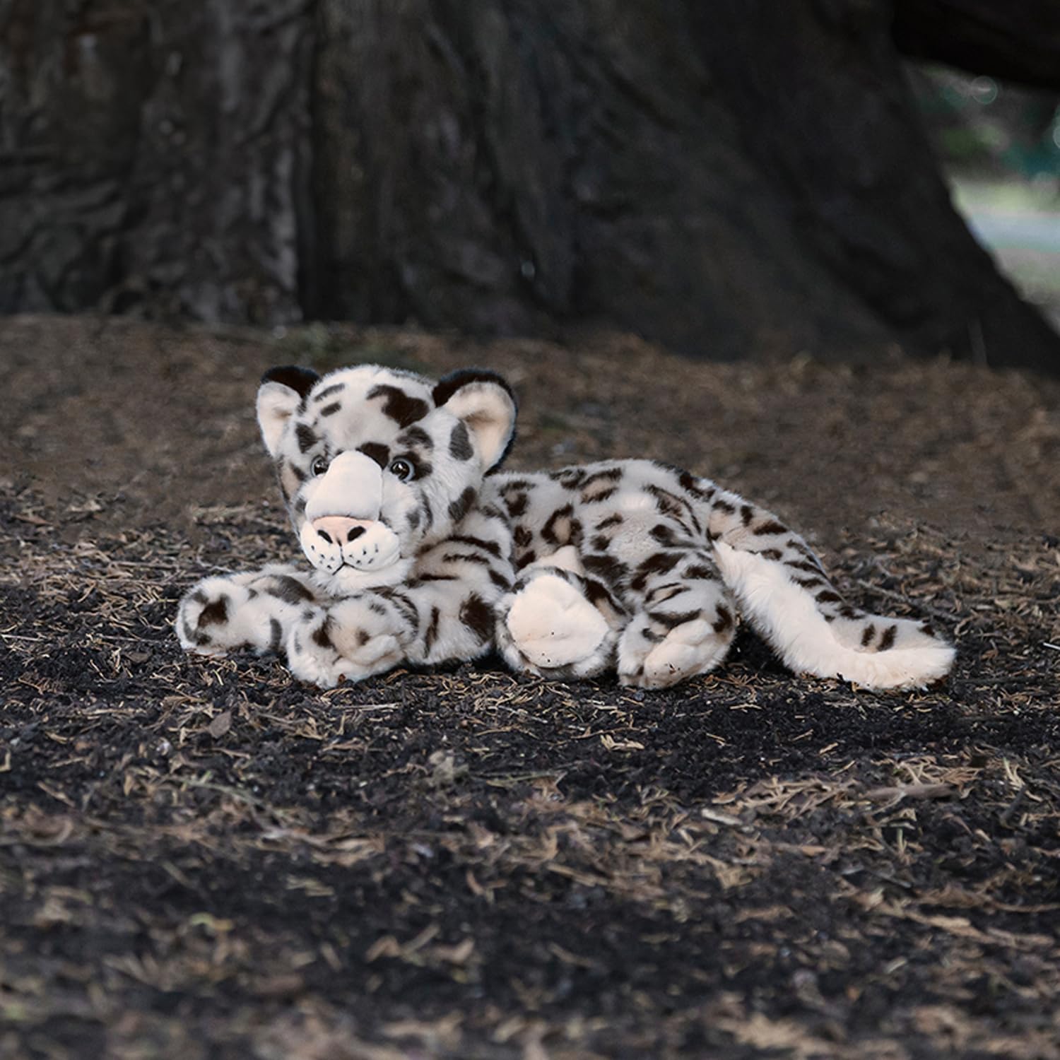 ANIMIGOS WORLD OF NATURE Tobar SNOW LEOPARD Plush Toy, Assorted Colours, Medium - Image 4