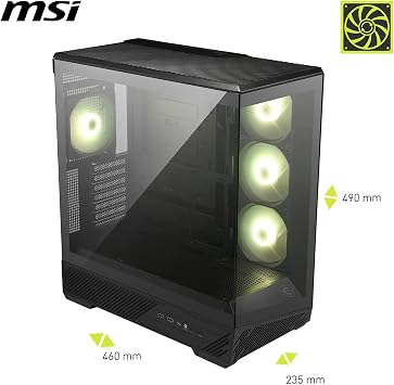 MSI MAG PANO 130R PZ 4 x ARGB Fan USB 3.2 ATX Tower Gaming (Oyuncu) Kasa