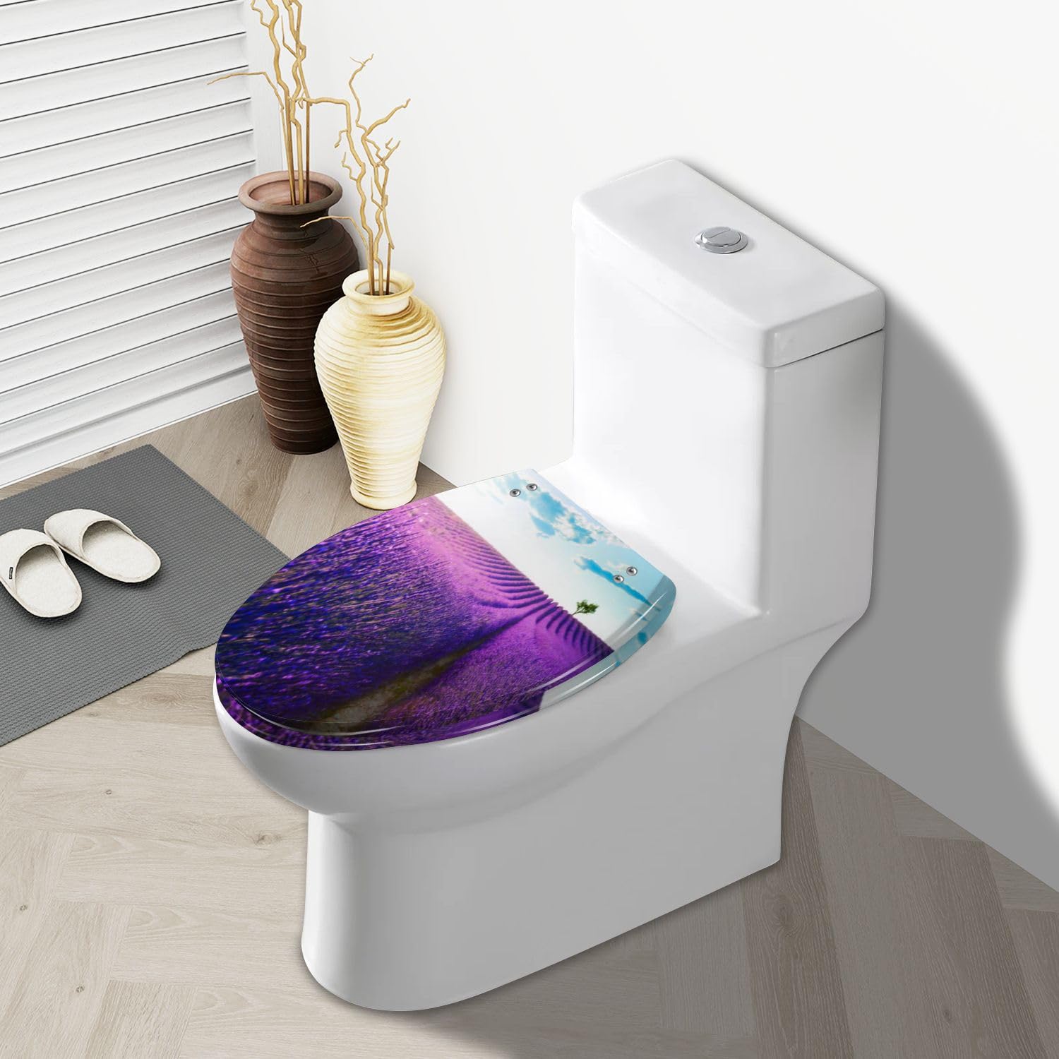 Sedile WC allungato generico da 18,5 x 14,5 pollici per bagno