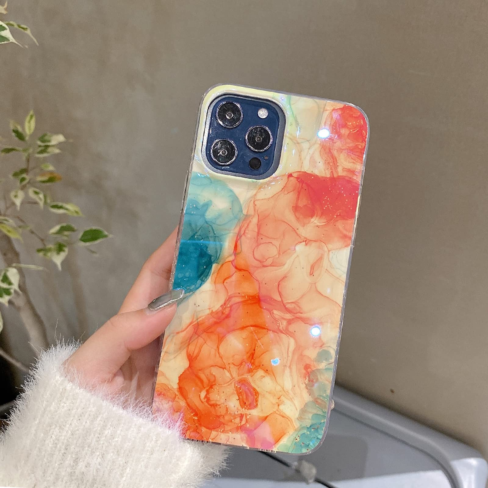 Amazon.co.jp: For アイフォンFor iPhone 用グラデーション水彩電話