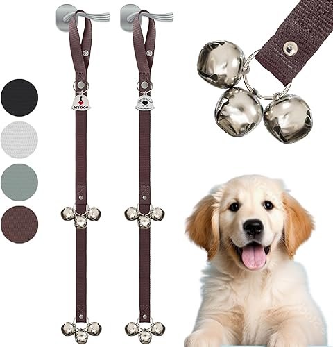 Miniatura 17 de Caldwell's Pet Supply Co. Campanas para Orinal para Perros, Campana para Puerta de Perro, Campanas para Salir al Exterior, Campana de Entrenamiento