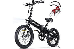 U5 Electric Bike for Adults: 20" Folding Electric Bike with 500W Motor,...