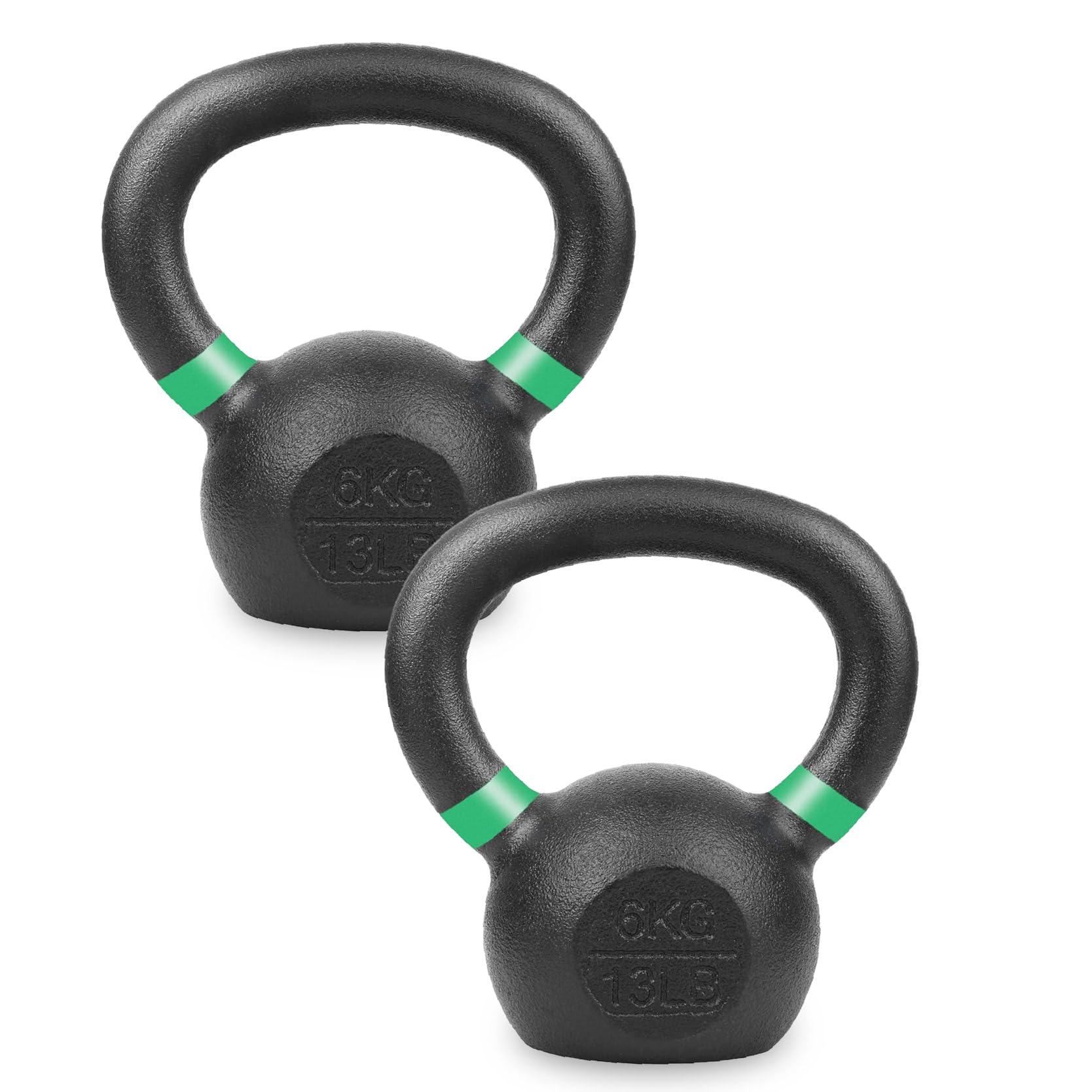 Cast Iron Kettlebell – Single or Pair – 4kg–32kg Weight Training Equipment for Home Gym Strength, Fitness, Full-Body Workouts & Functional Training — image 1