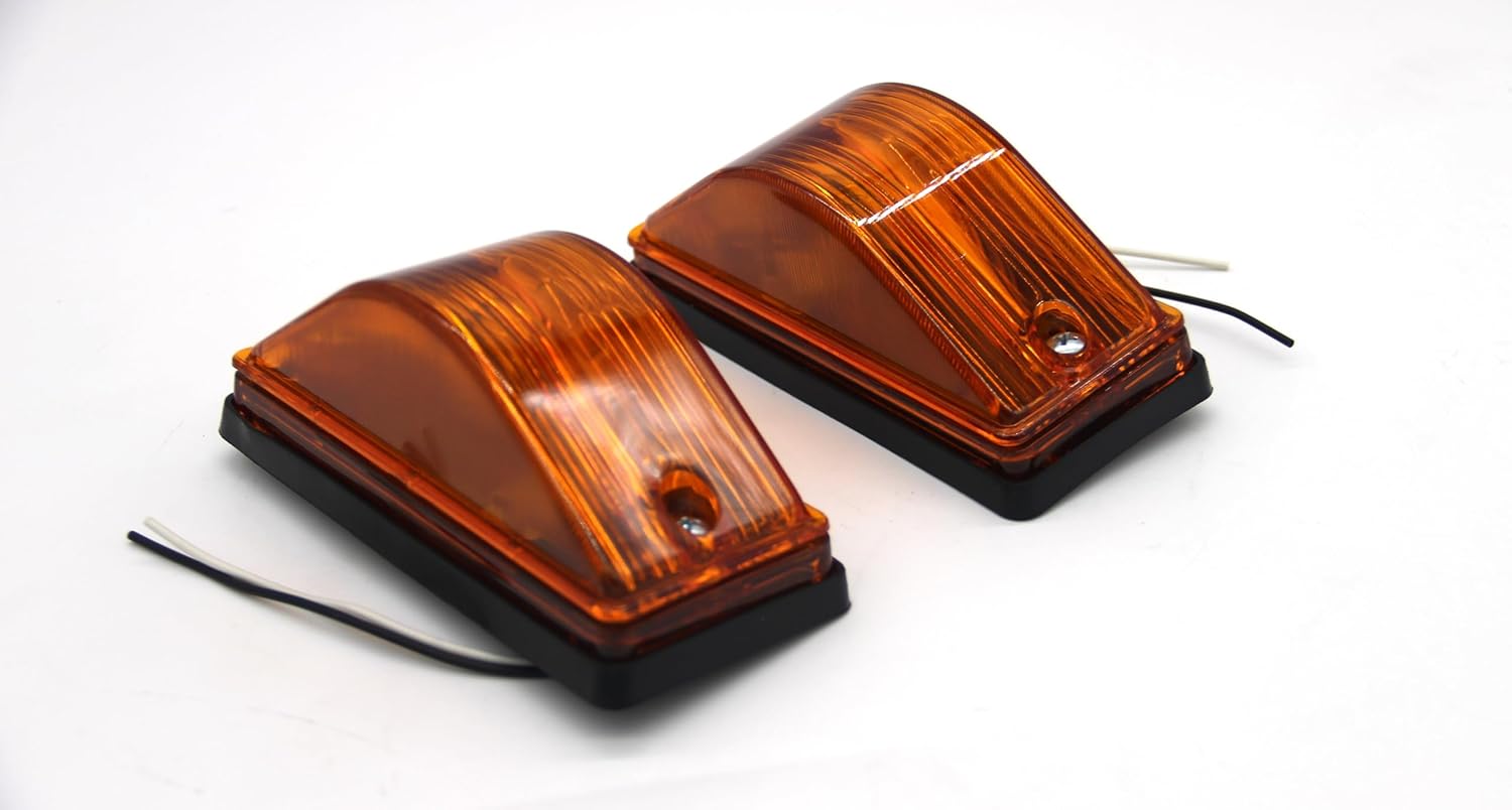 Turn Signal Lights Blinker Markers 12V Set (2) Compatible with International 4900, 9400, 9200, 8100 – Cab Fender