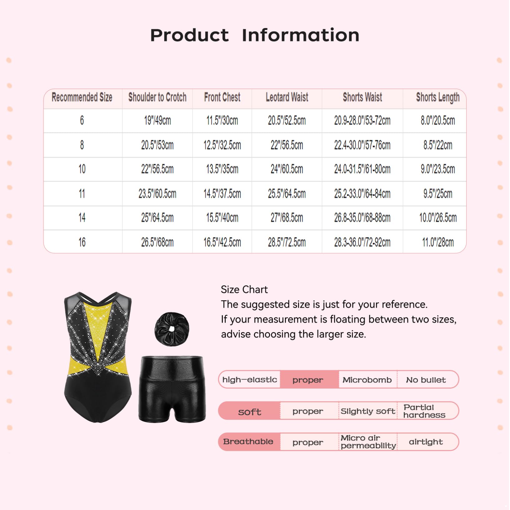 Oyolan Enfant Fille Justaucorps Short Gymnastique Leotard Danse sans Manches Strass Ensemble Tenue Patinage Artistique