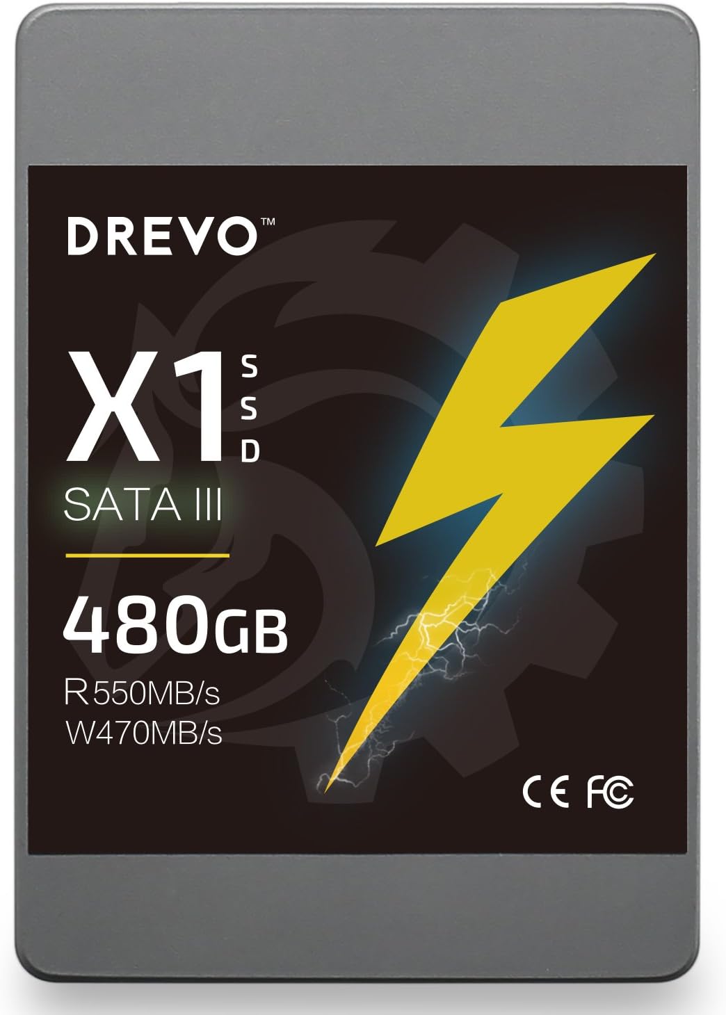 DREVO X1 Series 480GB SSD 2.5-inch Solid State Drive SATA3 Read 550MB/S Write 470MB/S