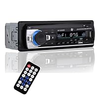 NK Autoradio Bluetooth 4.0 - 1 DIN - 4x40W - Funzione AUX, lettore MP3 e doppia porta USB