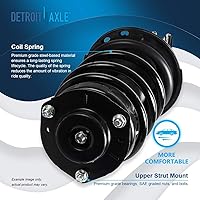 Vista 1488 de Detroit Axle - Kit de suspensión delantera de 10 piezas para Chevy Aveo Aveo5 Pontiac G3 Wave 2 Ready Struts Assembly 2 Enlaces de barra