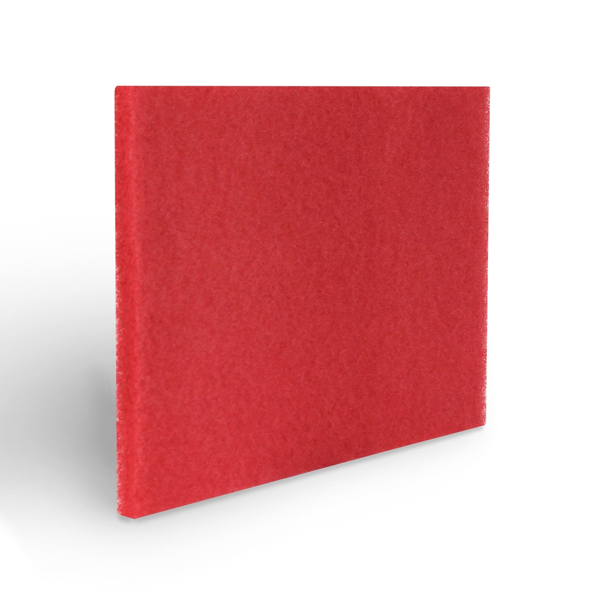 Americo fabricación 40441420 rojo pulido piso Pad Rectángulo (5 unidades), 14 "x 20"