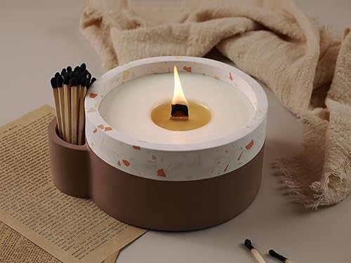 Miniatura 5 de Moldes redondos para tarros de velas, cilindro creativo de silicona, moldes para ollas, moldes para hacer botellas redondas de rayas de hormigón