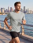 TACVASEN Men's Workout T-Shirts Short Sleeve UPF 50+ Rash Guard Sun Protection Crew Neck Dry Fit for Gym Swim Running