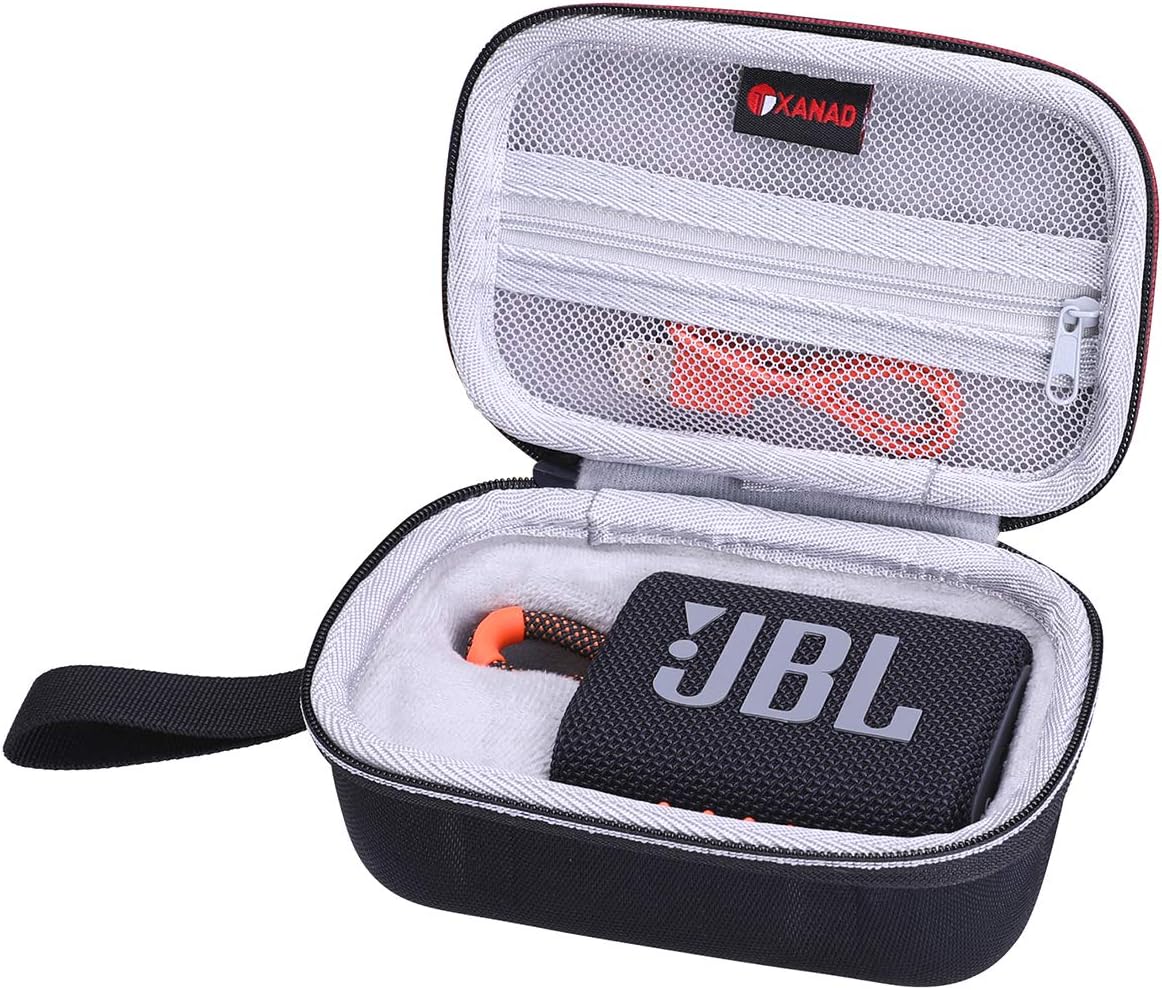 XANAD Hard Case for JBL GO 3 or GO 2 Bluetooth Speaker -Travel Carry Cover Storage Bag (Gray)