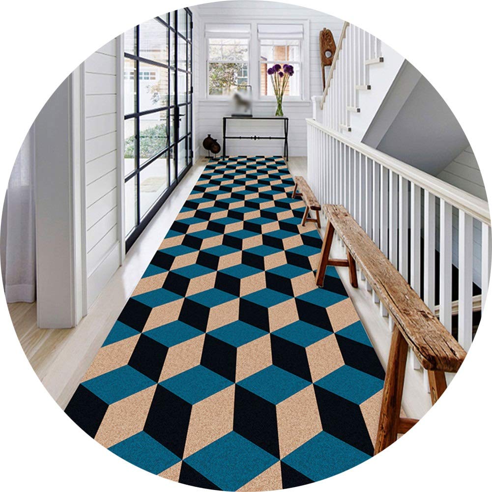 Tapis de couloir labyrinthe antidérapant et rectangulaire sur mesure pour entrée
