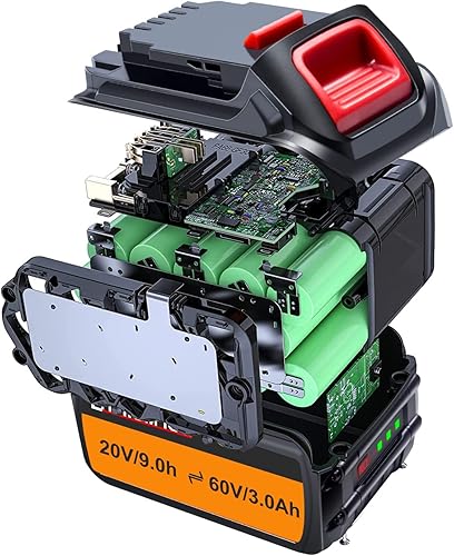 Miniatura 2 de DTK DCB609 Baterías de repuesto para DeWalt 60V compatibles con DCB609 DCB606 DCB612 batería de litio 192Wh (2 paquetes)