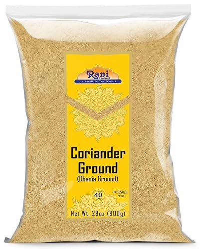 Rani Polvo molido de cilantro (Dhania india) Especias 28 oz (800 g)  Todo natural  Sin sal  Vegano  Sin colores  Apto para gluten  Sin OMG  Origen