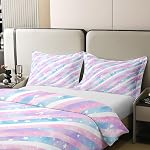 Erosebridal Leaves 100% Cotton Comforter Cover Queen Vibrant Floral Duvet Cover Boho Farmhouse Bedding Set Retro 70S Theme Bed Set 3 Pcs