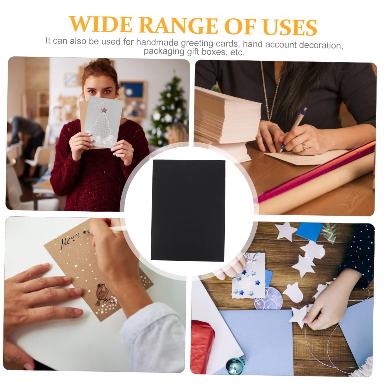 Ciieeo 100pièces Papier Cartonné Pour Bricolage Matériaux De Création Papier Pour Peinture Et Artisanat