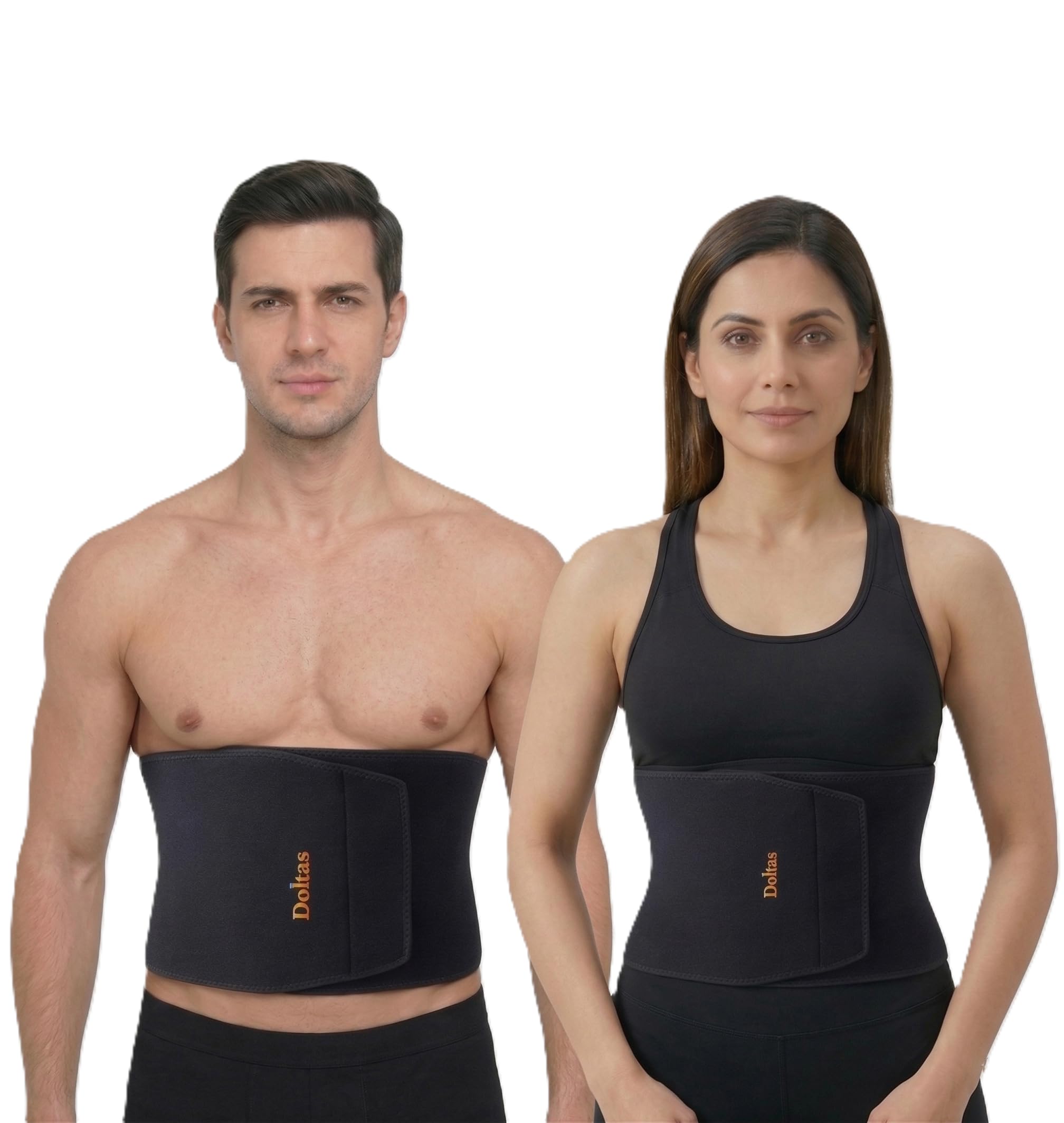DOLTAS Sweat Slim Belt for Men & Women – Tummy Trimmer for Fat Loss, Stomach Shaping & Workout Support – Adjustable Waist Trainer for Enhanced Sweat & Core