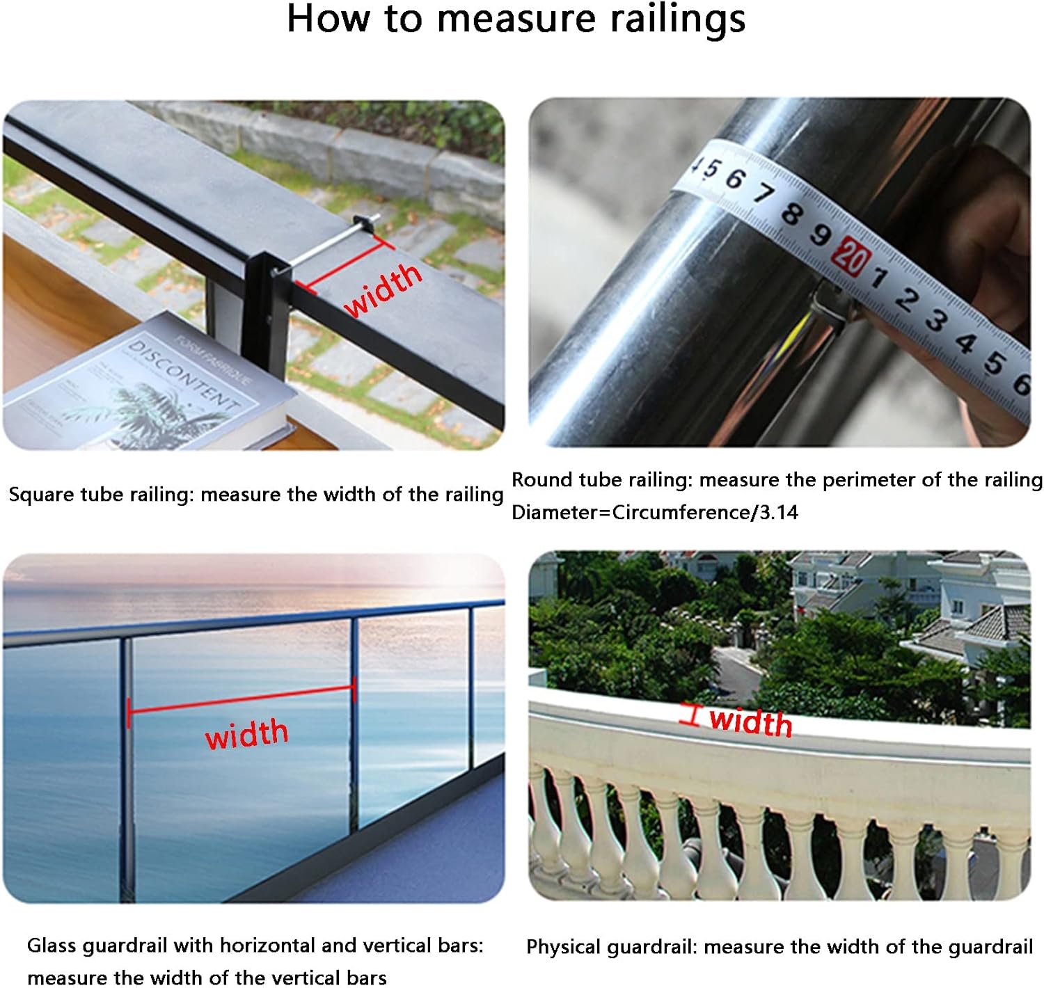 Hanging Balcony Dining Table Balcony Railing Table for Outdoor Balcony Terrace Garden Simple Installation Adjustable Height (Color : White, Size : 60x35cm)