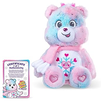 Care Bears - Collector Edition 14 Inch Snowflake Sparkle Bear - Medium Size Plush - Soft Huggable Plush Stuffed Animal for Girls and Boys Age 4+