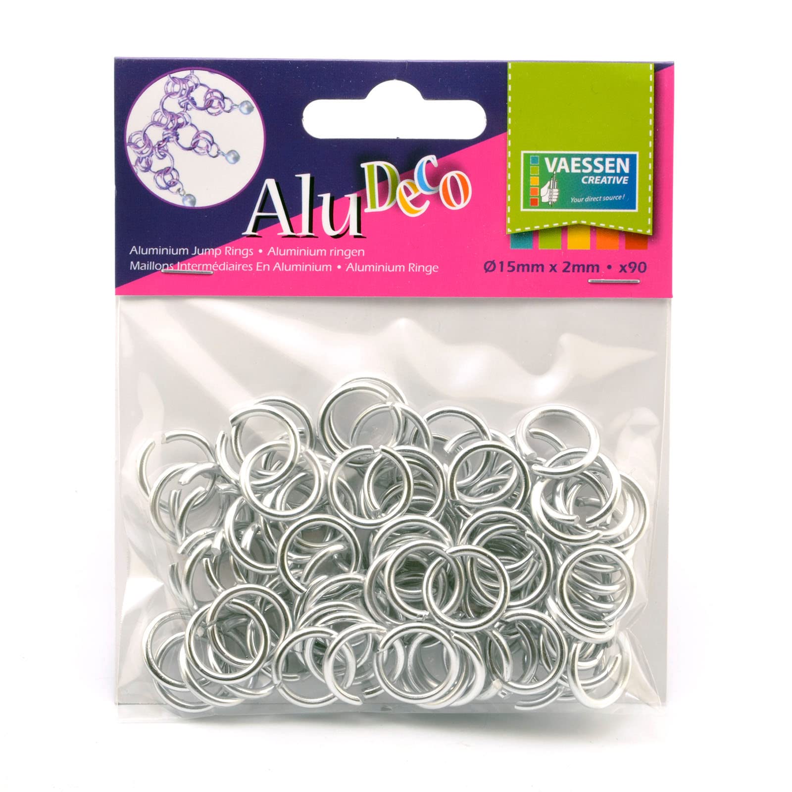 120 Anneaux De Jonction (Jump Rings) En Aluminium Noir - 12 Mm - Pour Fabrication De Bijoux, Bracelets, Colliers, Bricolage - 2