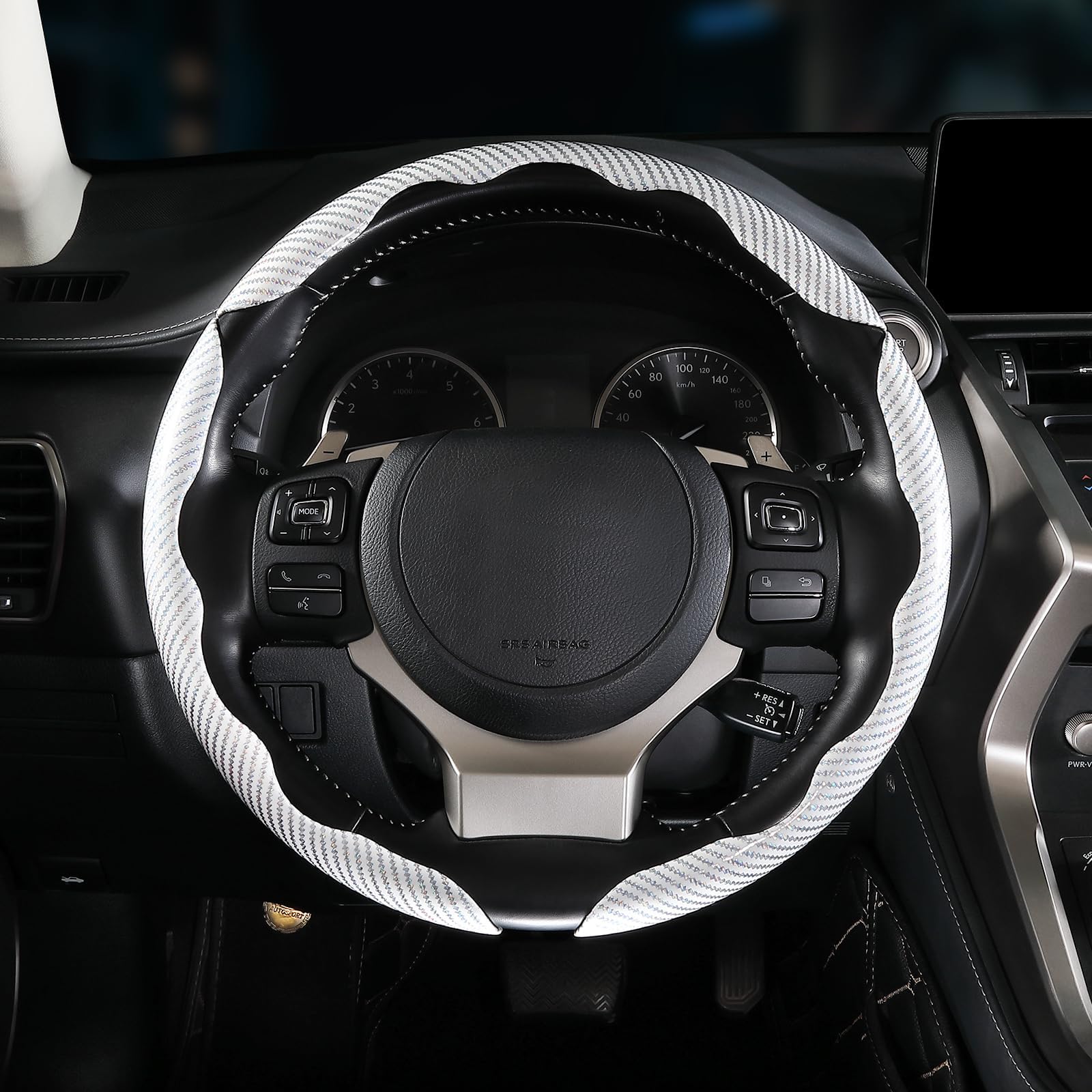 Funda Volante para F-Pace 2016-2026 (Blanco 2PCS 3PCS/Blanco)
