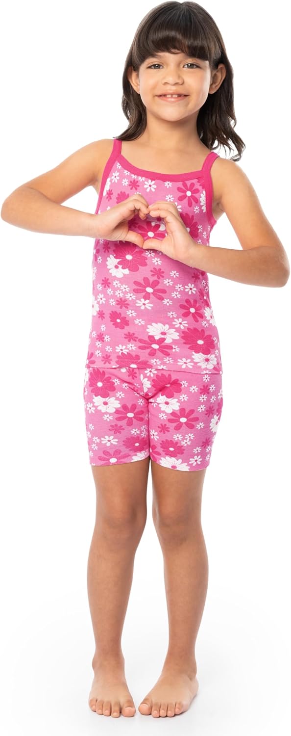 Fruit of the Loom Energize Girl's Snug Fit 4-piece Pajama Sleep Set - Image 2
