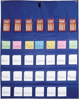 School Smart Calculator-Multi-Use Pocket Chart, 35 Pockets, 30 x 38 Inches
